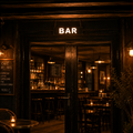 BAR - светеща табела