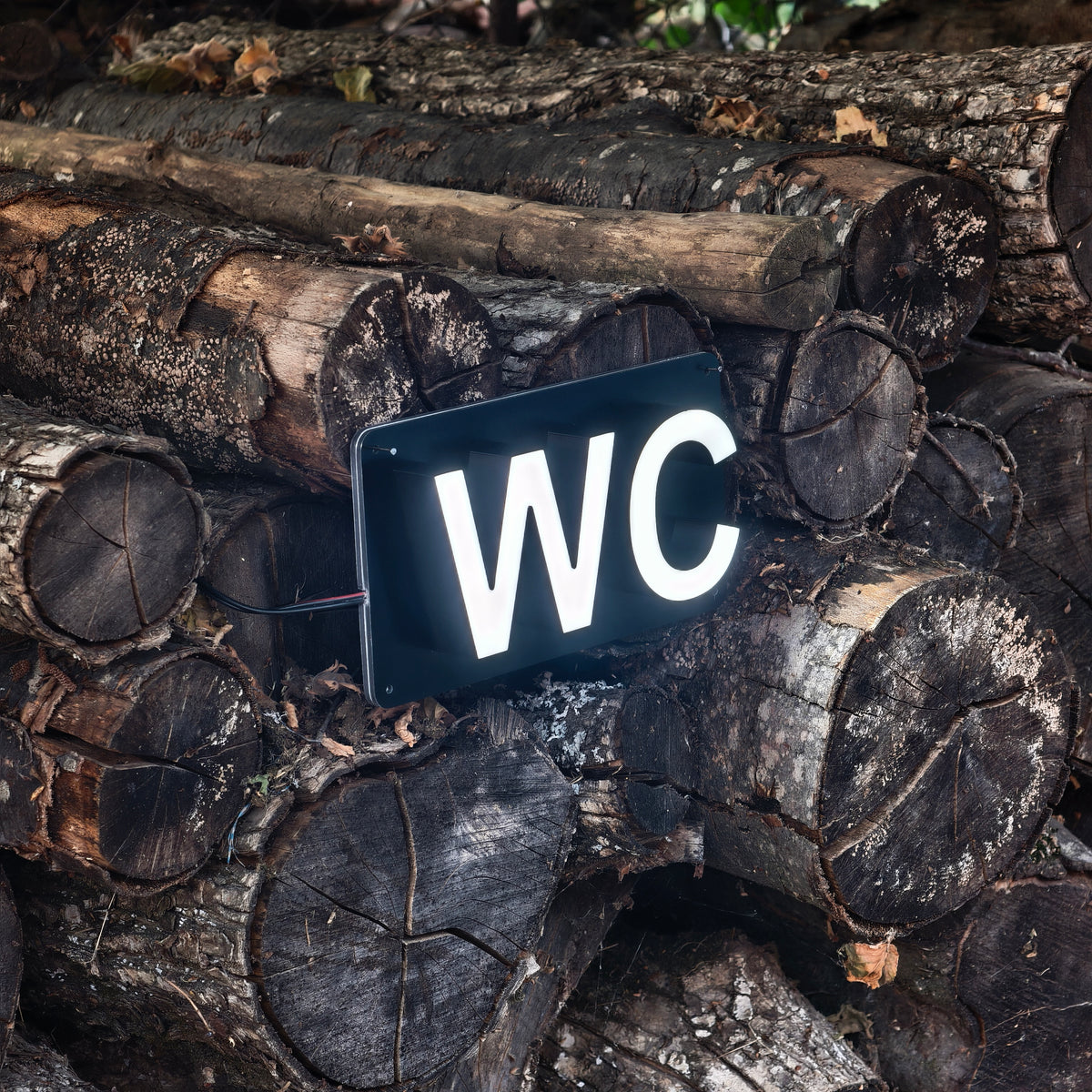 WC - светеща табела
