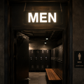 MEN - светеща табела